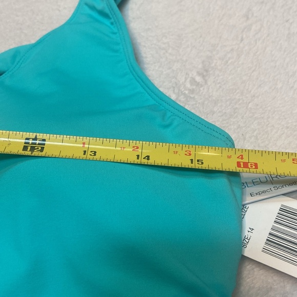 BLEU ROD BEATTIE Ring Me Up Plunge Over The Shoulder Size 14 NWT Swimsuit - Picture 4 of 11